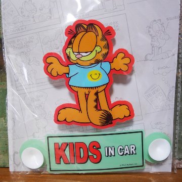 カーサインWINDOW SIGN スイングサイン セーフティサイン◾️ガーフィールドウィンドウサイン  アメリカン雑貨の画像