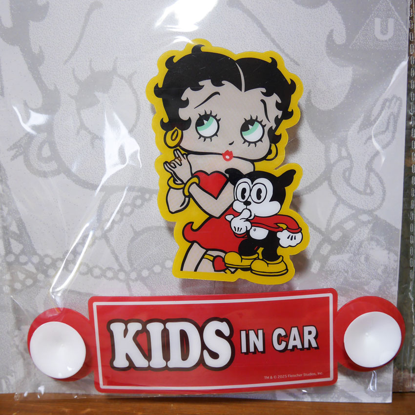 カーサインWINDOW SIGN スイングサイン セーフティサイン◾️ベティブープウィンドウサイン  アメリカン雑貨の画像
