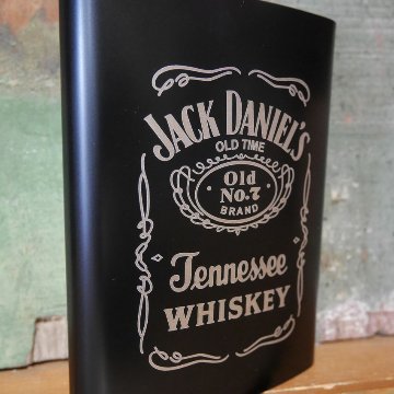 ジャックダニエル スキットル Jack Daniel's ヒップフラスコ ウイスキーボトル 8oz アメリカン雑貨の画像