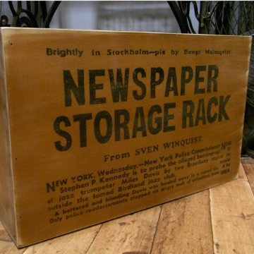 新聞ストッカー アンティーク 収納 ストレージボックス アメリカン雑貨画像