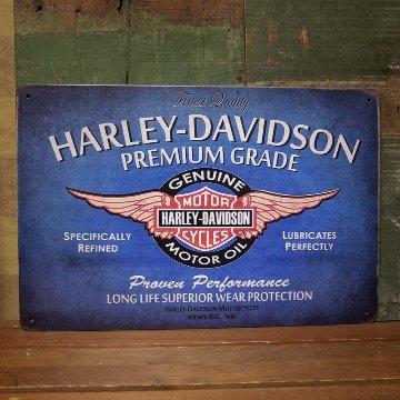  ティン看板 A4プレート　ハーレーダビッドソン ウイング  ティンサイン  アメリカン雑貨の画像
