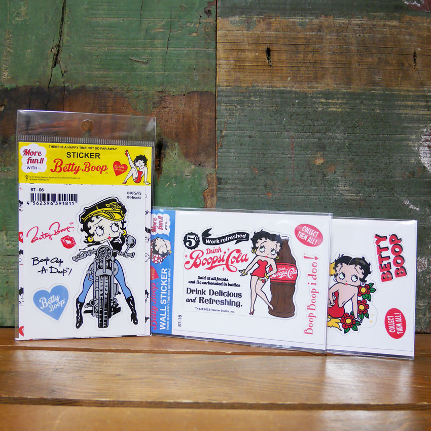 BETTY BOOP Sticker ステッカー ベティブープ シール ステッカー ベティちゃん アメリカン雑貨の画像