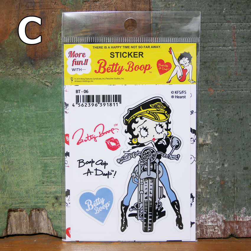 BETTY BOOP Sticker ステッカー ベティブープ シール ステッカー ベティちゃん アメリカン雑貨の画像