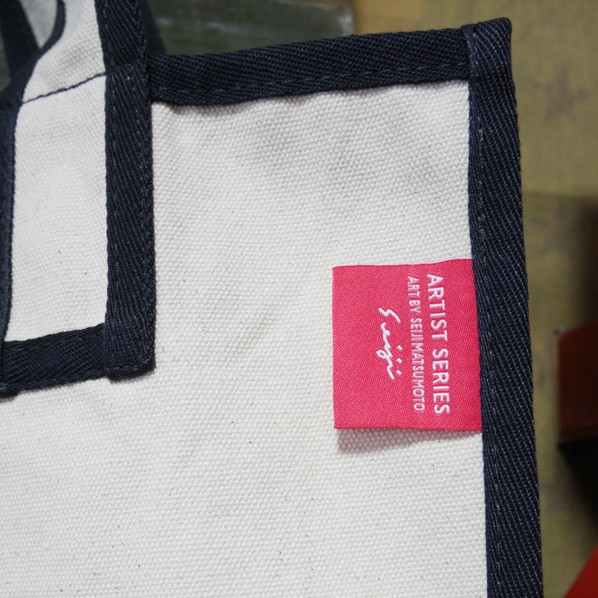 ミッキーマウス ビックスクエア トートバッグ スタンド Disney ディズニー 松本セイジ ショッピングバッグの画像