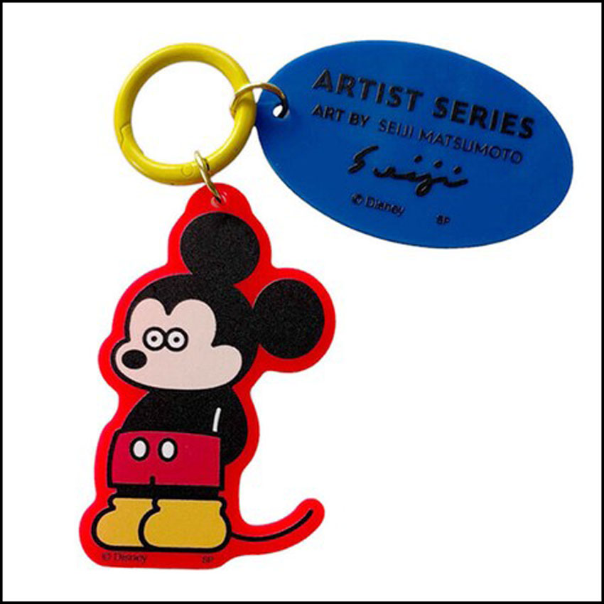 カラー アクリル キーホルダー ミッキーマウス スタンド ディズニー アーティストシリーズ 松本セイジ　アメリカン雑貨の画像