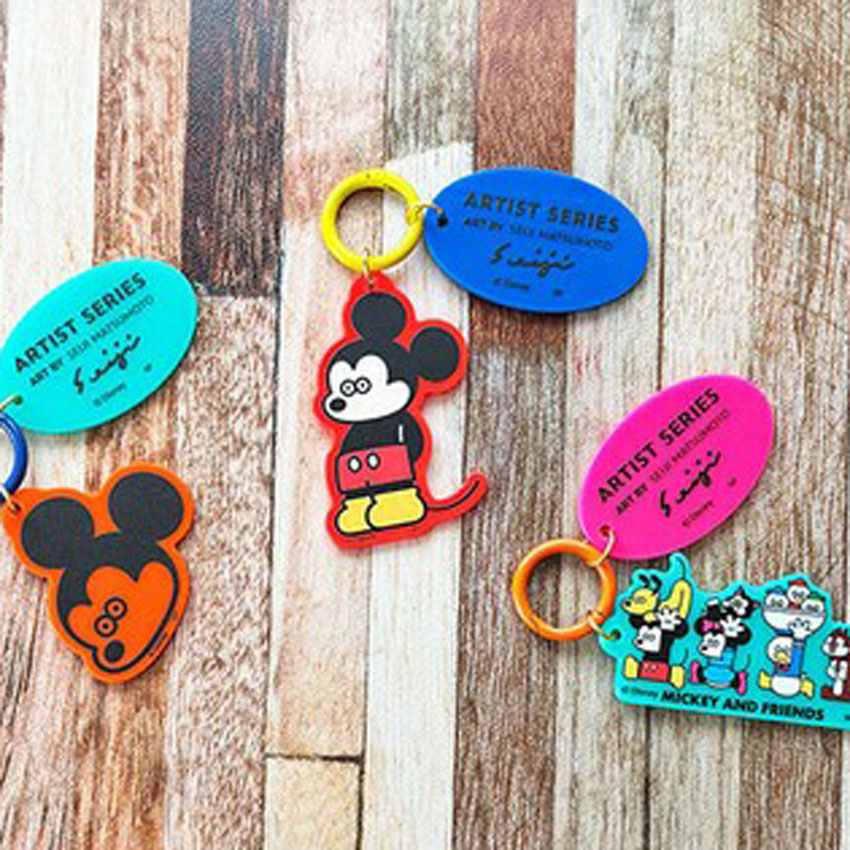 カラー アクリル キーホルダー ミッキーマウス スタンド ディズニー アーティストシリーズ 松本セイジ　アメリカン雑貨の画像