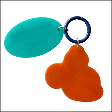 カラー アクリル キーホルダー ミッキーマウス フェイス ディズニー アーティストシリーズ 松本セイジ　アメリカン雑貨の画像