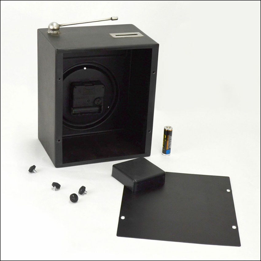 ビンテージ テーブルクロック ラジオ 貯金箱 置時計 バンク アントレックス アメリカン雑貨の画像