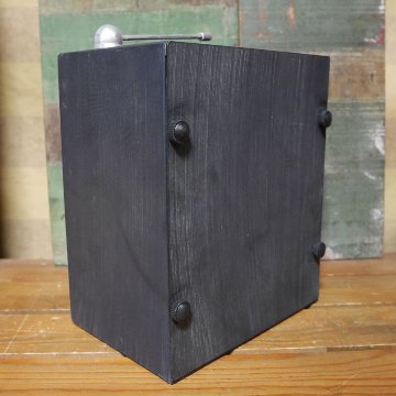 ビンテージ テーブルクロック ラジオ 貯金箱 置時計 バンク アントレックス アメリカン雑貨の画像