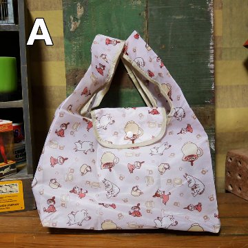 リトルミィ コンビニエコバッグ マチ広エコバッグ ショッピングバッグ ムーミン トートバッグの画像