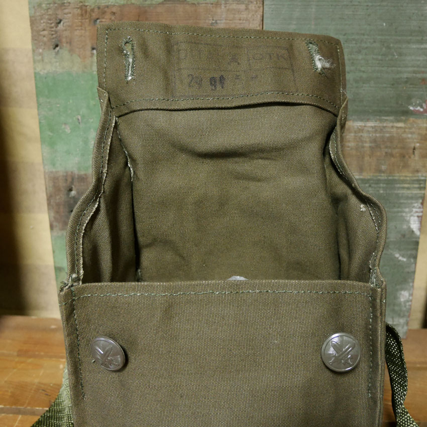 チェコ軍 キャンバス ショルダーバッグ ミリタリー 鞄 デッドストック品　アンティーク雑貨の画像