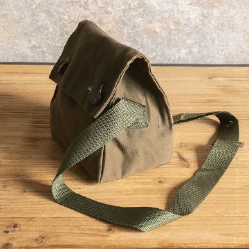 チェコ軍 キャンバス ショルダーバッグ ミリタリー 鞄 デッドストック品　アンティーク雑貨の画像