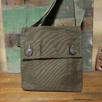 チェコ軍 キャンバス ショルダーバッグ ミリタリー 鞄 デッドストック品　アンティーク雑貨の画像