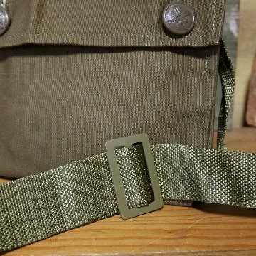 チェコ軍 キャンバス ショルダーバッグ ミリタリー 鞄 デッドストック品　アンティーク雑貨の画像