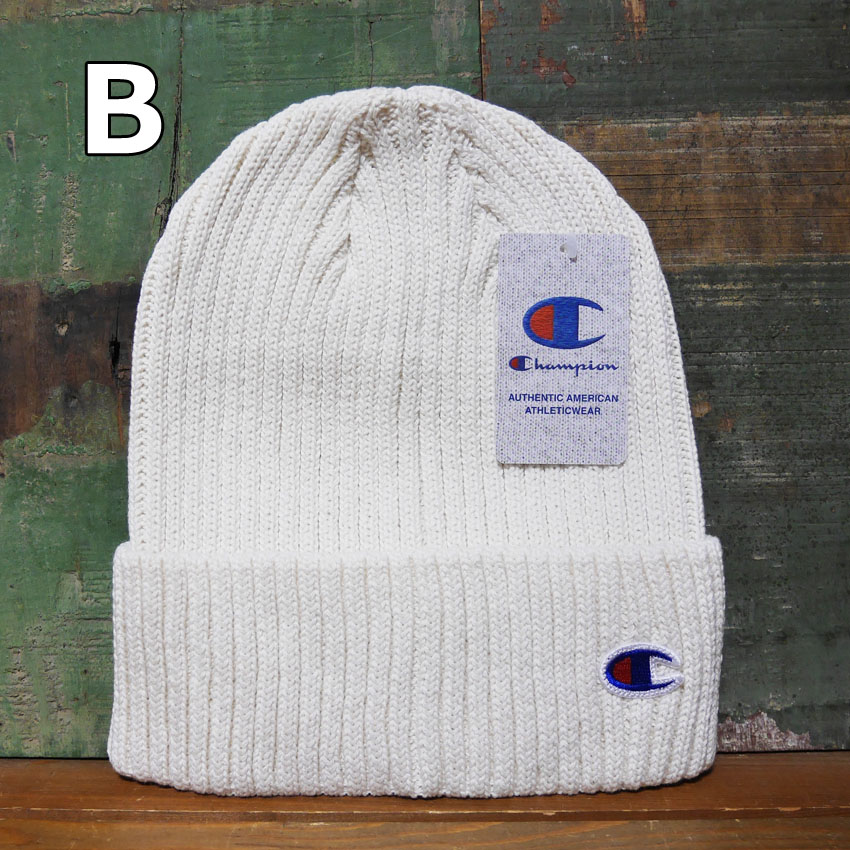 チャンピオン ニット帽 Champion ニットキャップ メンズ レディース アメカジ　アメリカン雑貨の画像