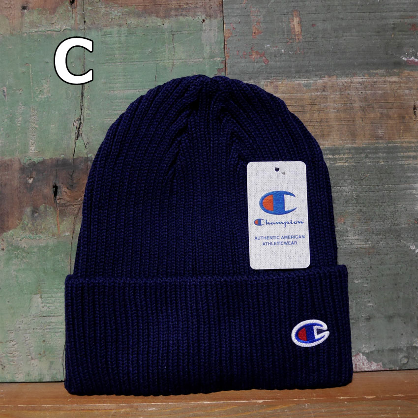 チャンピオン ニット帽 Champion ニットキャップ メンズ レディース アメカジ　アメリカン雑貨の画像
