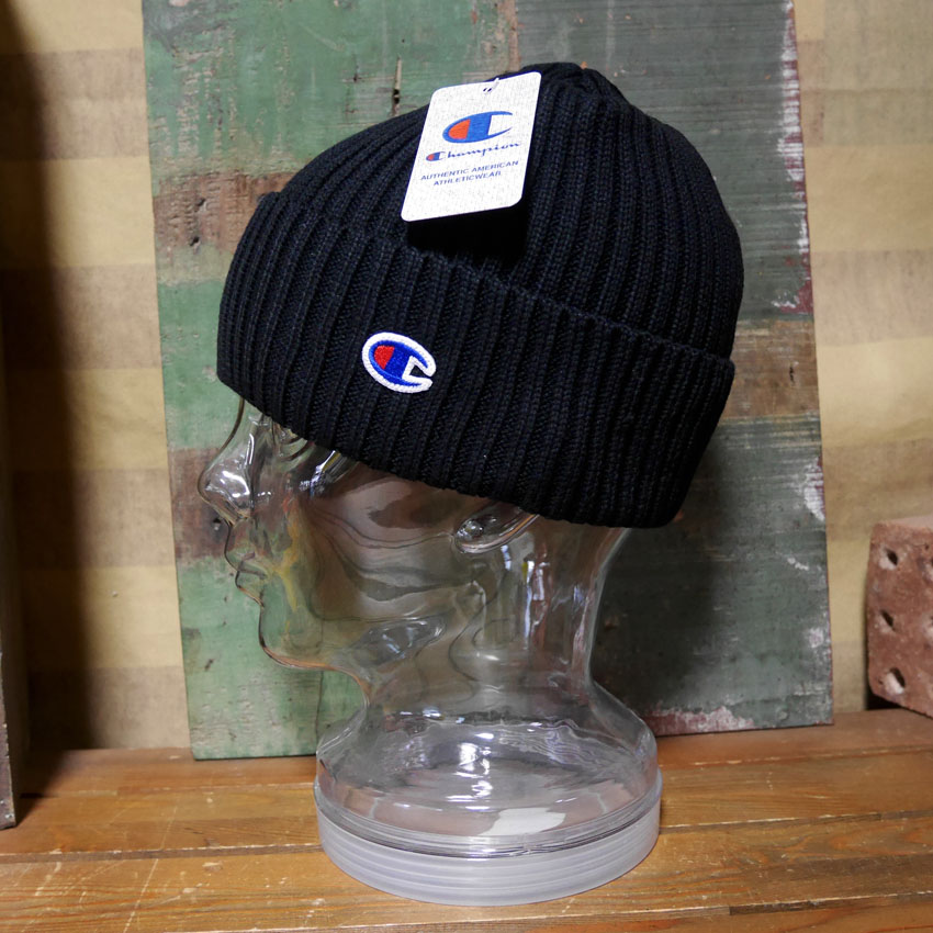 チャンピオン ニット帽 Champion ニットキャップ メンズ レディース アメカジ　アメリカン雑貨の画像
