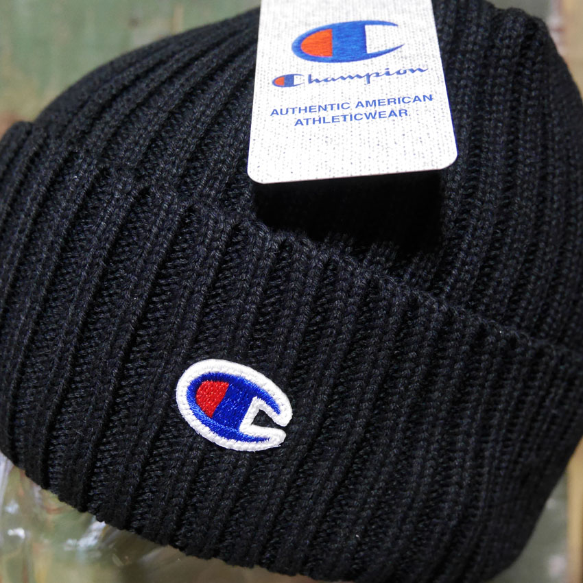 チャンピオン ニット帽 Champion ニットキャップ メンズ レディース アメカジ　アメリカン雑貨の画像