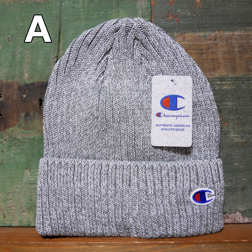 チャンピオン ニット帽 Champion ニットキャップ メンズ レディース アメカジ　アメリカン雑貨の画像