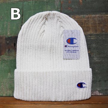 チャンピオン ニット帽 Champion ニットキャップ メンズ レディース アメカジ　アメリカン雑貨の画像