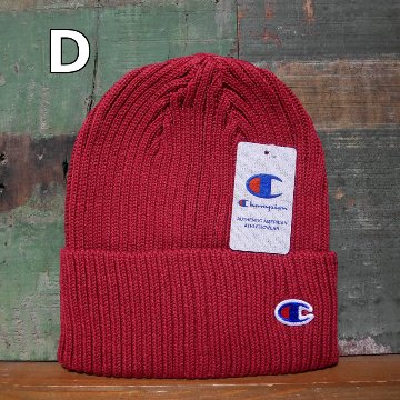 チャンピオン ニット帽 Champion ニットキャップ メンズ レディース アメカジ　アメリカン雑貨の画像