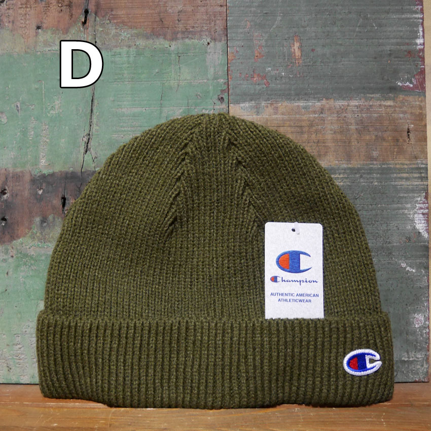 チャンピオン ニット帽 Champion ニットキャップ メンズ レディース アメカジ　アメリカン雑貨の画像