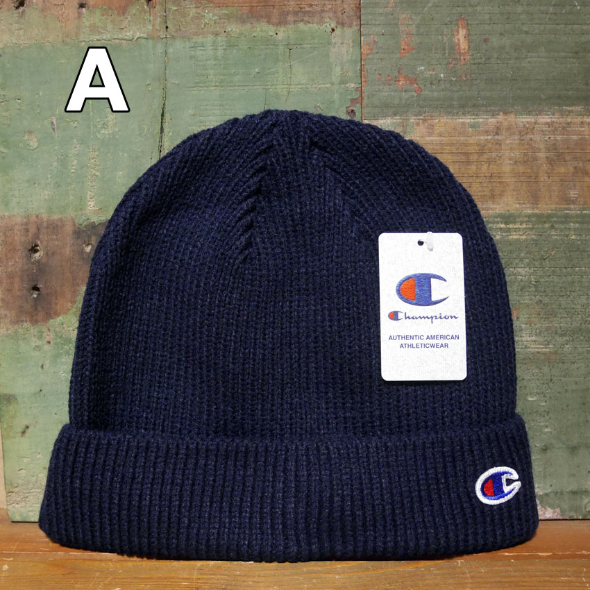 チャンピオン ニット帽 Champion ニットキャップ メンズ レディース アメカジ　アメリカン雑貨の画像