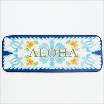 ハワイアン マーラエ　ロングフロアマット HONU QUILT キッチンマット バスマット ホヌ フロアマット　玄関マット　アメリカン雑貨の画像