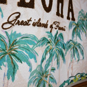 カームハワイマット BEIGE ハワイアン インテリアマット バスマット  フロアマット　玄関マット　アメリカン雑貨の画像