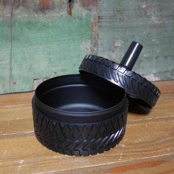 タイヤスピンアシュトレイ 卓上灰皿 アッシュトレイ 回転灰皿 の画像