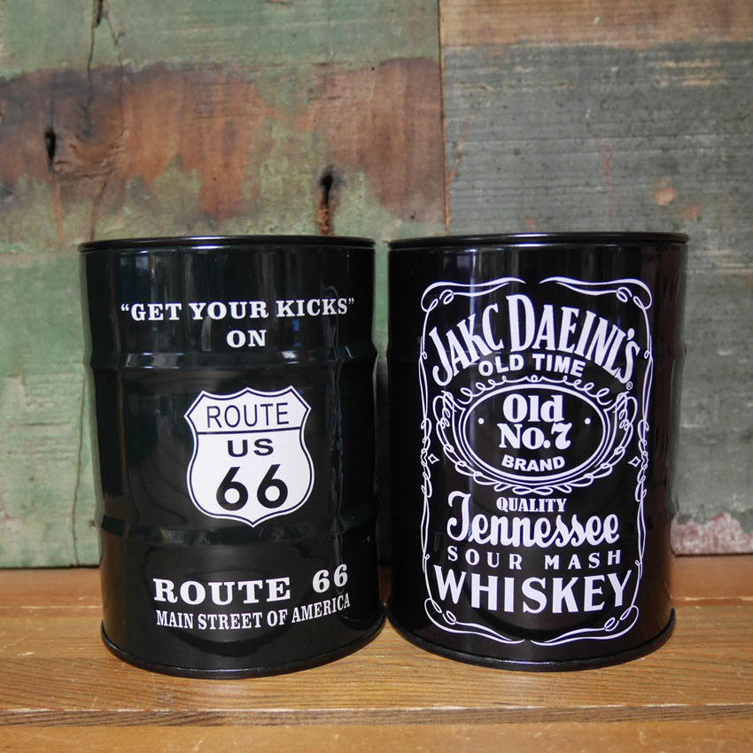 ドラム缶 卓上 灰皿 アメリカン雑貨 スチール アッシュトレイ アメリカン雑貨の画像