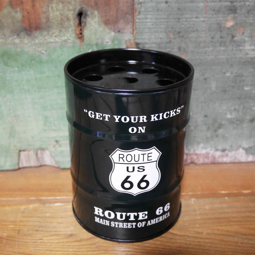 ドラム缶 卓上 灰皿 アメリカン雑貨 スチール アッシュトレイ アメリカン雑貨の画像