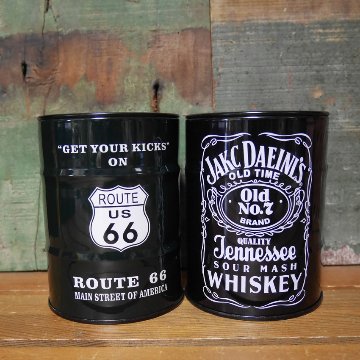 ドラム缶 卓上 灰皿 アメリカン雑貨 スチール アッシュトレイ アメリカン雑貨の画像