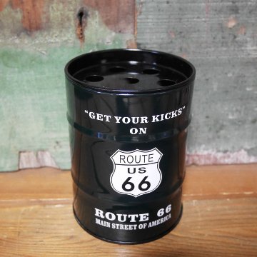 ドラム缶 卓上 灰皿 アメリカン雑貨 スチール アッシュトレイ アメリカン雑貨の画像