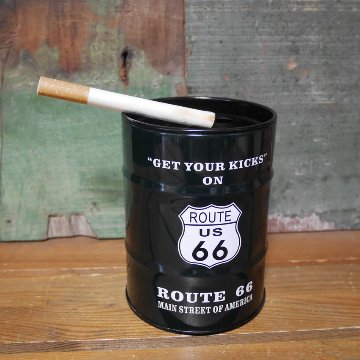 ドラム缶 卓上 灰皿 アメリカン雑貨 スチール アッシュトレイ アメリカン雑貨の画像