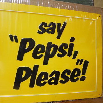 アメリカン エンボス メタルサイン ペプシコーラ ブリキ看板 PEPSI  サイン看板 アメリカン雑貨の画像