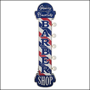 オフ ザ ウォール LED サイン BARBER SHOP 散髪屋 バーバーショップ LED サイン アメリカン雑貨の画像