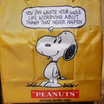 スヌーピー コンパクト エコバッグ SNOOPY ショッピングバッグ アメリカン雑貨の画像