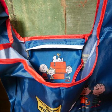 スヌーピー コンパクト エコバッグ SNOOPY ショッピングバッグ アメリカン雑貨の画像