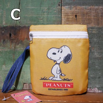 スヌーピー コンパクト エコバッグ SNOOPY ショッピングバッグ アメリカン雑貨の画像
