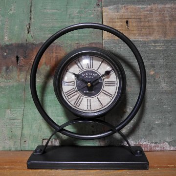 エルク スタンドクロック 置時計 アンティーク レトロ 時計　アメリカン雑貨の画像