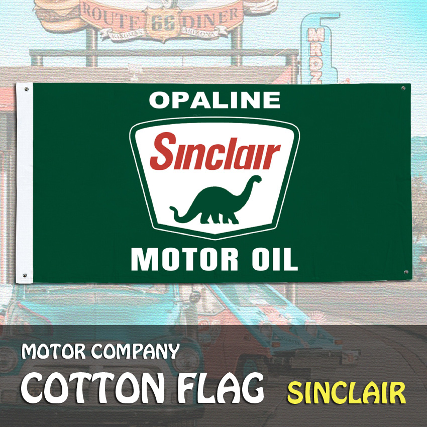 コットンフラッグ タペストリー　SINCLAIR シンクレア アメリカン雑貨の画像