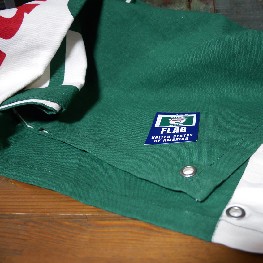 コットンフラッグ タペストリー　SINCLAIR シンクレア アメリカン雑貨の画像