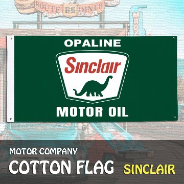 コットンフラッグ タペストリー　SINCLAIR シンクレア アメリカン雑貨の画像