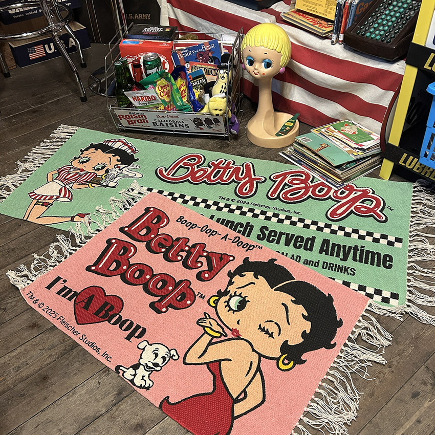 ベティブープ コットンマット BT-LOVE Betty Boop インテリアマット　玄関マット　バスマット　アメリカン雑貨の画像