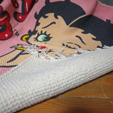 ベティブープ コットンマット BT-LOVE Betty Boop インテリアマット　玄関マット　バスマット　アメリカン雑貨の画像