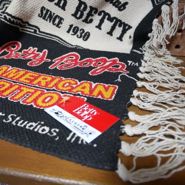 ベティブープ コットンマット BT-BIKER Betty Boop インテリアマット　玄関マット　バスマット　アメリカン雑貨の画像