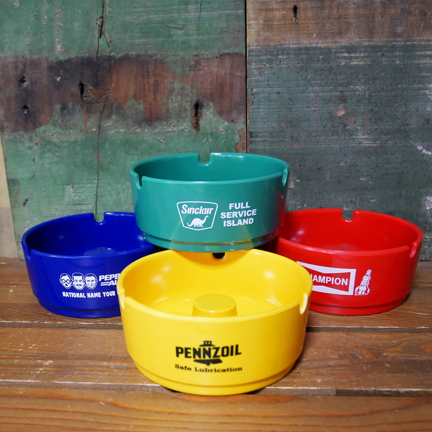 アメリカン 卓上灰皿 メラミン アッシュトレイ 卓上 ラウンド型 灰皿 MELAMINE ASHTRAY アメリカン雑貨の画像