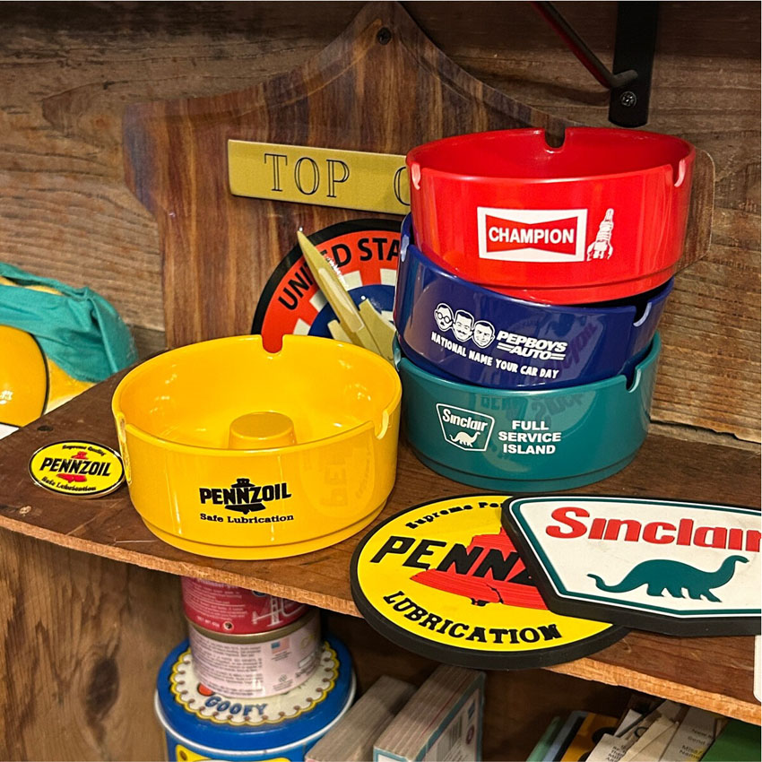 アメリカン 卓上灰皿 メラミン アッシュトレイ 卓上 ラウンド型 灰皿 MELAMINE ASHTRAY アメリカン雑貨の画像