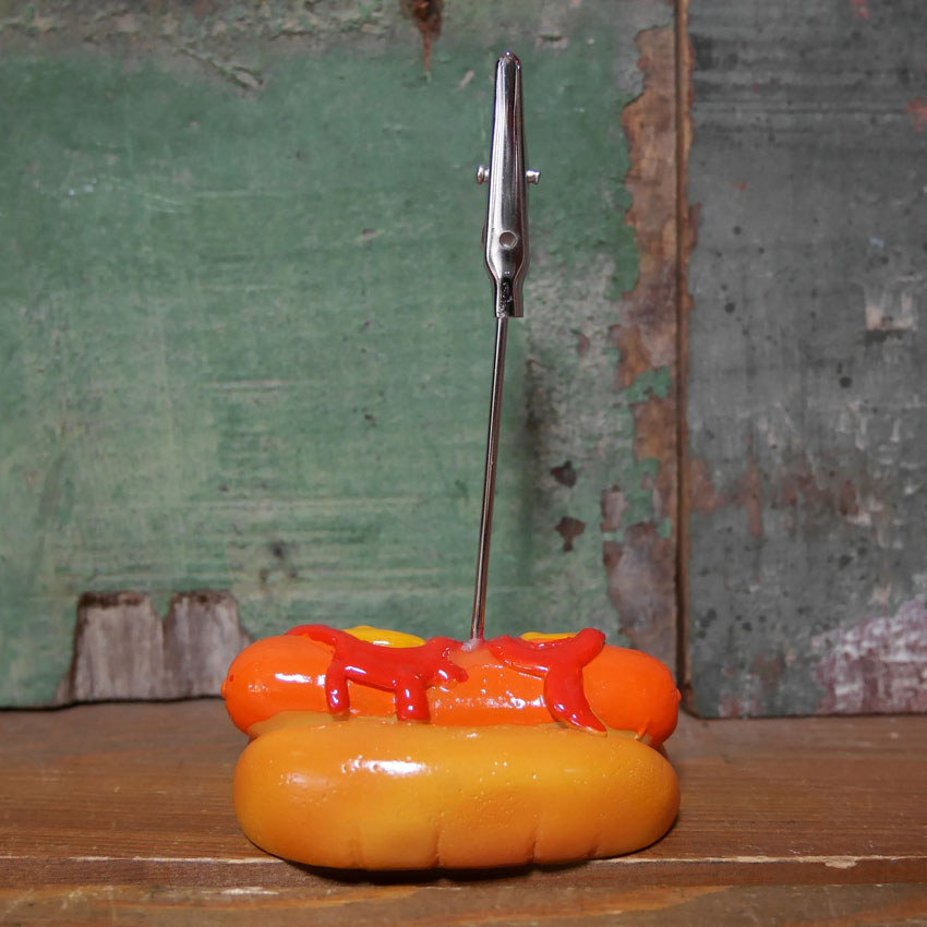 ファストフードカードスタンド メモスタンド バーガー ホットドッグ ポテトアメリカン雑貨の画像